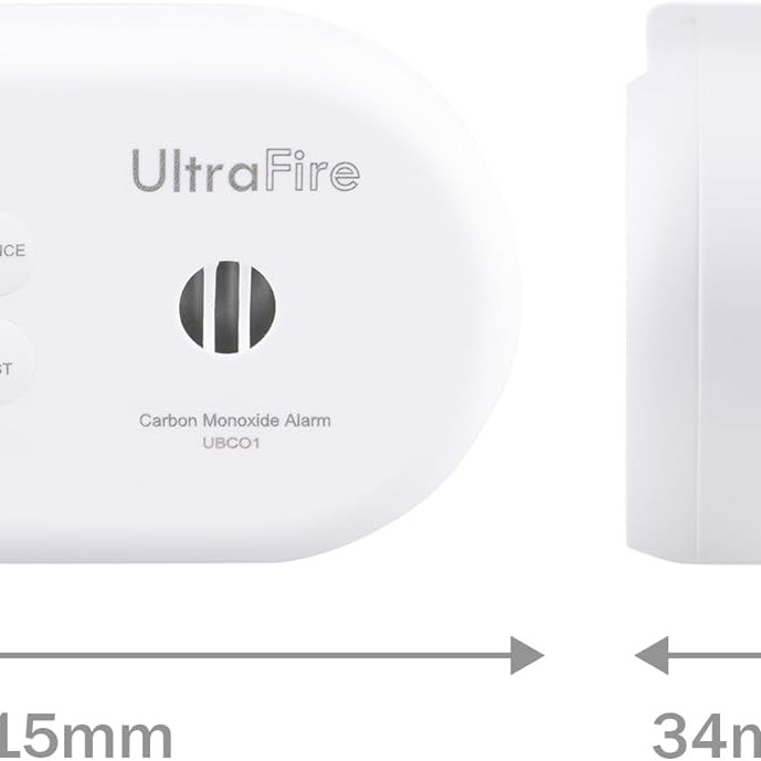 UltraFire 10 Year Life LED Carbon Monoxide Alarm 