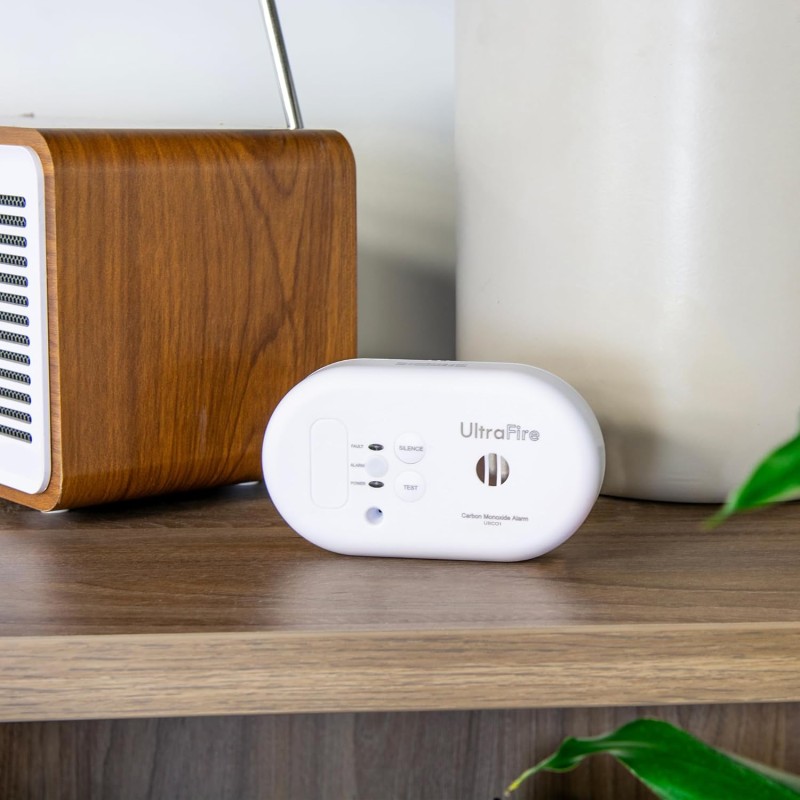 UltraFire 10 Year Life LED Carbon Monoxide Alarm 