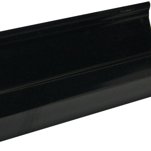 Square Line Gutter 2M - Black