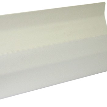Square Line Gutter 2M - White