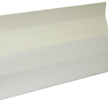 Square Line Gutter 2M - White