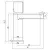 Studio DV Metallic Grey Basin Mixer