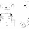 GEM Torpedo Thermostatic Bar Shower Mixer Valve