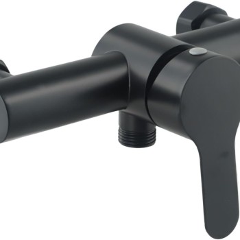 Manual Lever Shower Mixer Valve 150mm Centres Black