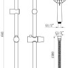Gem Serena Slide Rail Kit Black