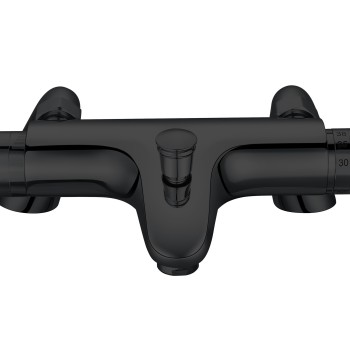 Nowton Thermostatic Bath Filler Shower Valve Black