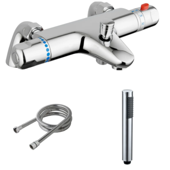 Ampton Thermostatic Bath Filler Shower Valve 
