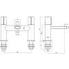 Studio DV Metallic Grey Bath Shower Mixer