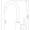 Manhattan Single lever Kitchen Mixer Copper