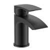 Belini Black Mini Basin Mixer C/W Click Waste