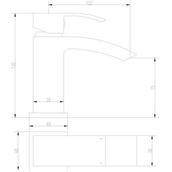 Walsham Mono Cloakroom Basin Mixer 