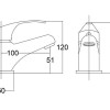 Melford Mono Basin Mixer C/W Push Waste
