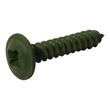 Quarry Grey Flange Head Panel Screw 6g x 1" Pack of 10