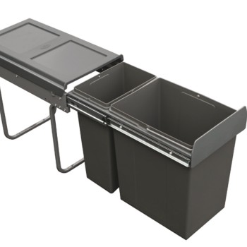 Pull Out Waste Bins 10L & 20L Floor Mounted for Hinged Door