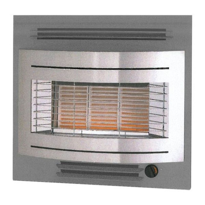 CURVASCAPE GL LPG FIRE - Grey Sparkle And Stainless steel