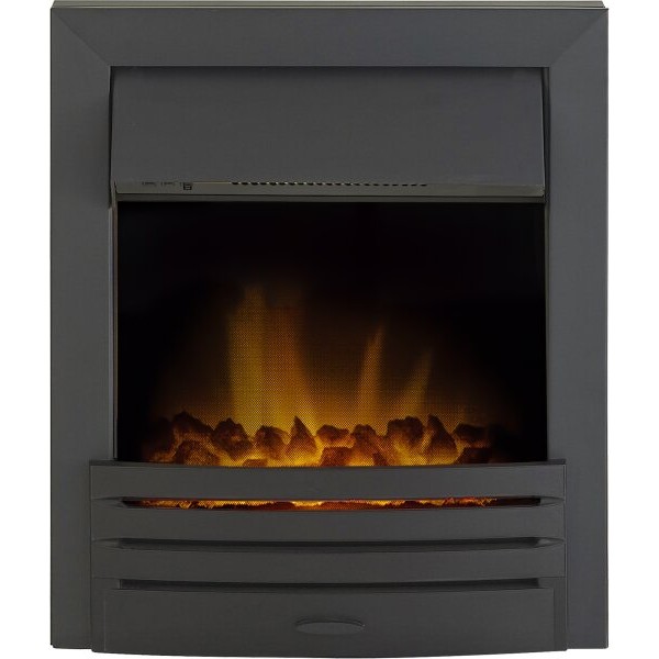 Ruby Electric Fire in Black with Remote Control