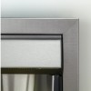 Sapphire Electric Fire in Brushed Steel