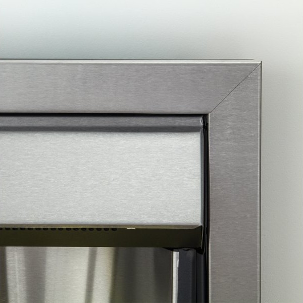 Sapphire Electric Fire in Brushed Steel