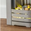 Sapphire Electric Fire in Brushed Steel