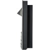 Sapphire Electric Fire in Brushed Steel