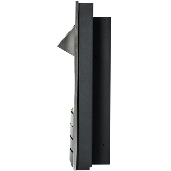 Sapphire Electric Fire in Brushed Steel