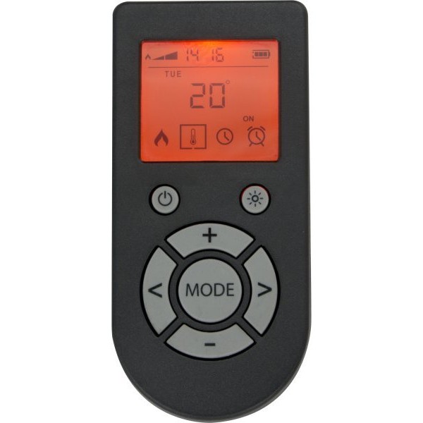 Ruby Electric Fire in Black with Remote Control