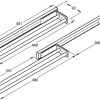 Towel Rail, 2 Arm, Aluminium