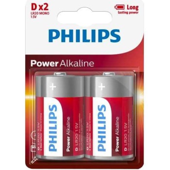 Philips D Size Power Alkaline - Pack of 2
