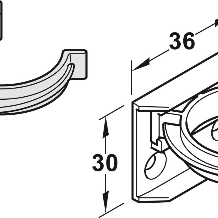 KITCHEN PLINTH LEG CLIP & BRACKET