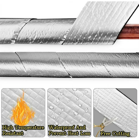 Foil Foam Pipe Insulation 10m x 50mm x 5mm