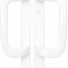 UPVC Inline Patio Door Handle XL Dummy White