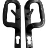 UPVC Inline Patio Door Handle XL Locking Black