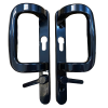 UPVC Inline Patio Door Handle Fuhr Locking Black