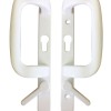 UPVC Inline Patio Door Handle Fuhr Locking White