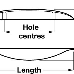Azalea Pull Handle 96mm Centres