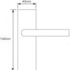 ELLBEE EUROLOCK DOOR HANDLES - White