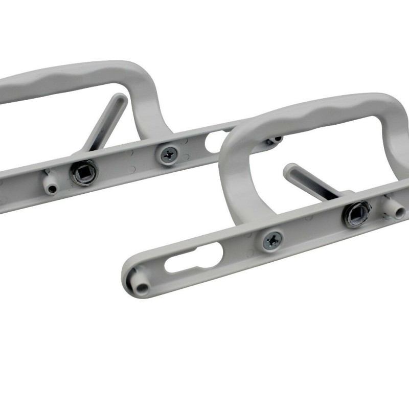 UPVC Inline Patio Door Handle XL Locking White
