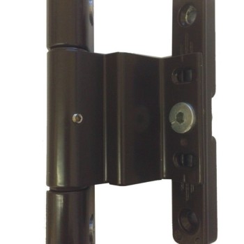 Adjustable Rebated Butt Hinge 9-16mm All-In-One Brown