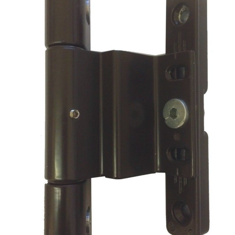 Adjustable Rebated Butt Hinge 9-16mm All-In-One Brown