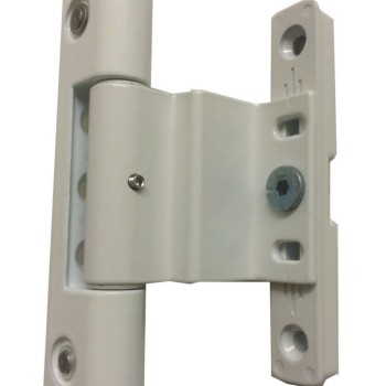 Adjustable Rebated Butt Hinge 9-16mm All-In-One White