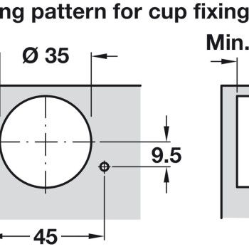 Click On Concealed Hinge 110° 
