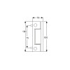 Neon UPVC Butt Hinge - White Flat or Angled