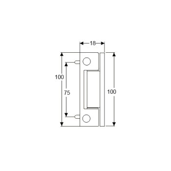 Neon UPVC Butt Hinge - White Flat or Angled