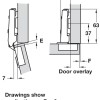 Click On Concealed Hinge 110° 