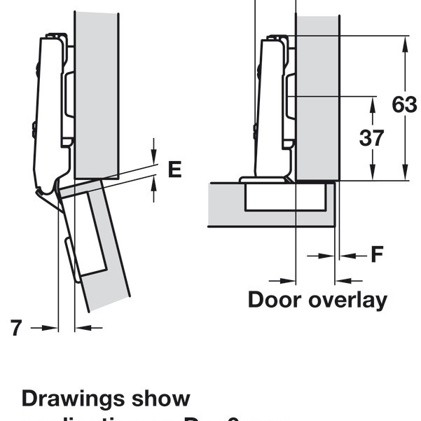 Click On Concealed Hinge 110° 