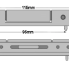UPVC Butt Hinge WMS Style White Flat