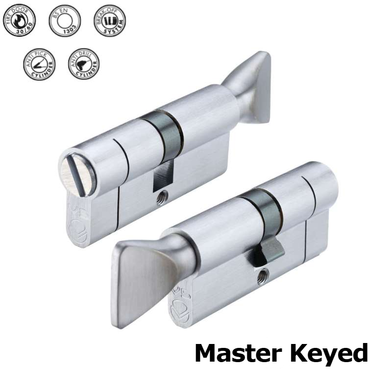 Mastered Thumb Turn Eurolock Cylinder 90mm 45/45