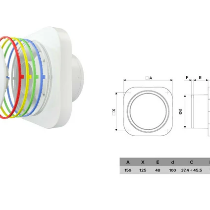 Disc 100mm Extractor Fan