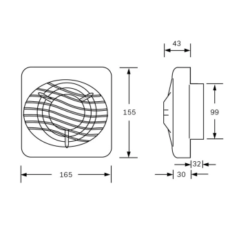 Xpelair DX100 4" Extractor Fan