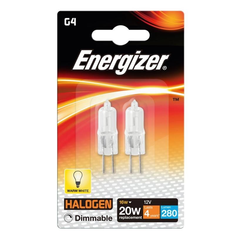 Energizer Eco G4 Capsule 16W/20W 12V Dimmable, Pack OF 2